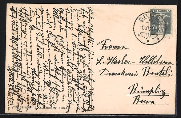 Cartoline postali: AK Brugg, Vindonissa Museum, 1920 – Usato da Berlin venduto da bartko-reher 1