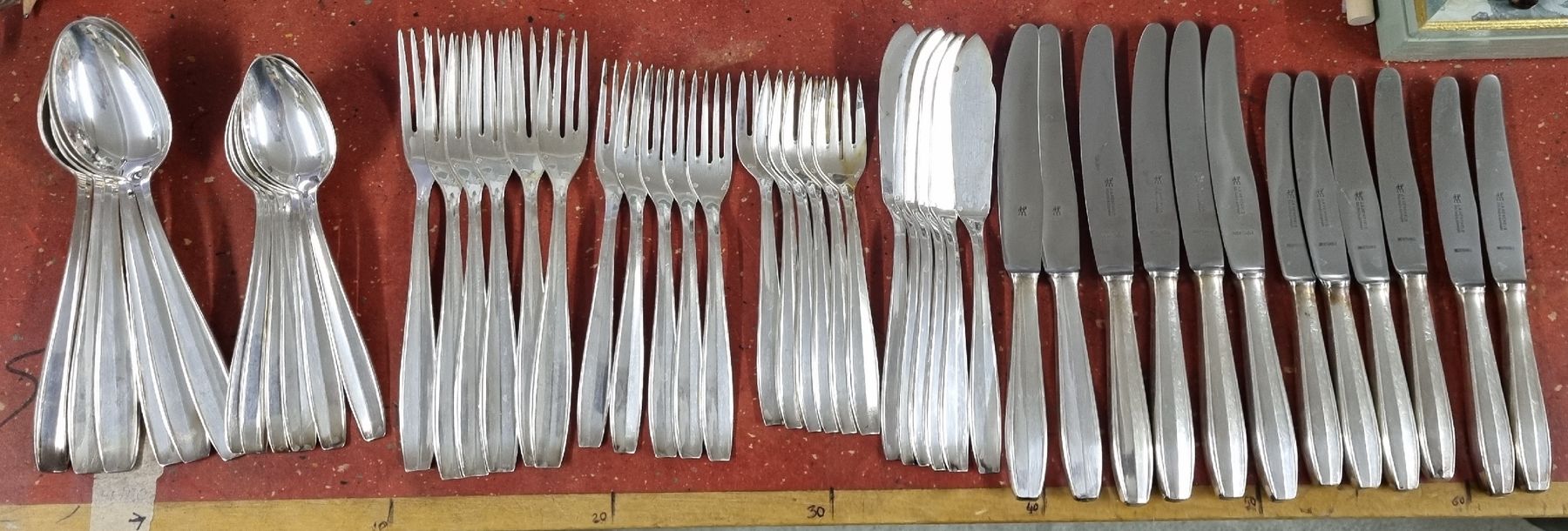 Bestecksets: Besteckset versilbert 58stk – Gebraucht aus Ostermundigen von vintage60