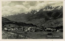 OBERSAXEN mit Tödikette GR gel. 1927!