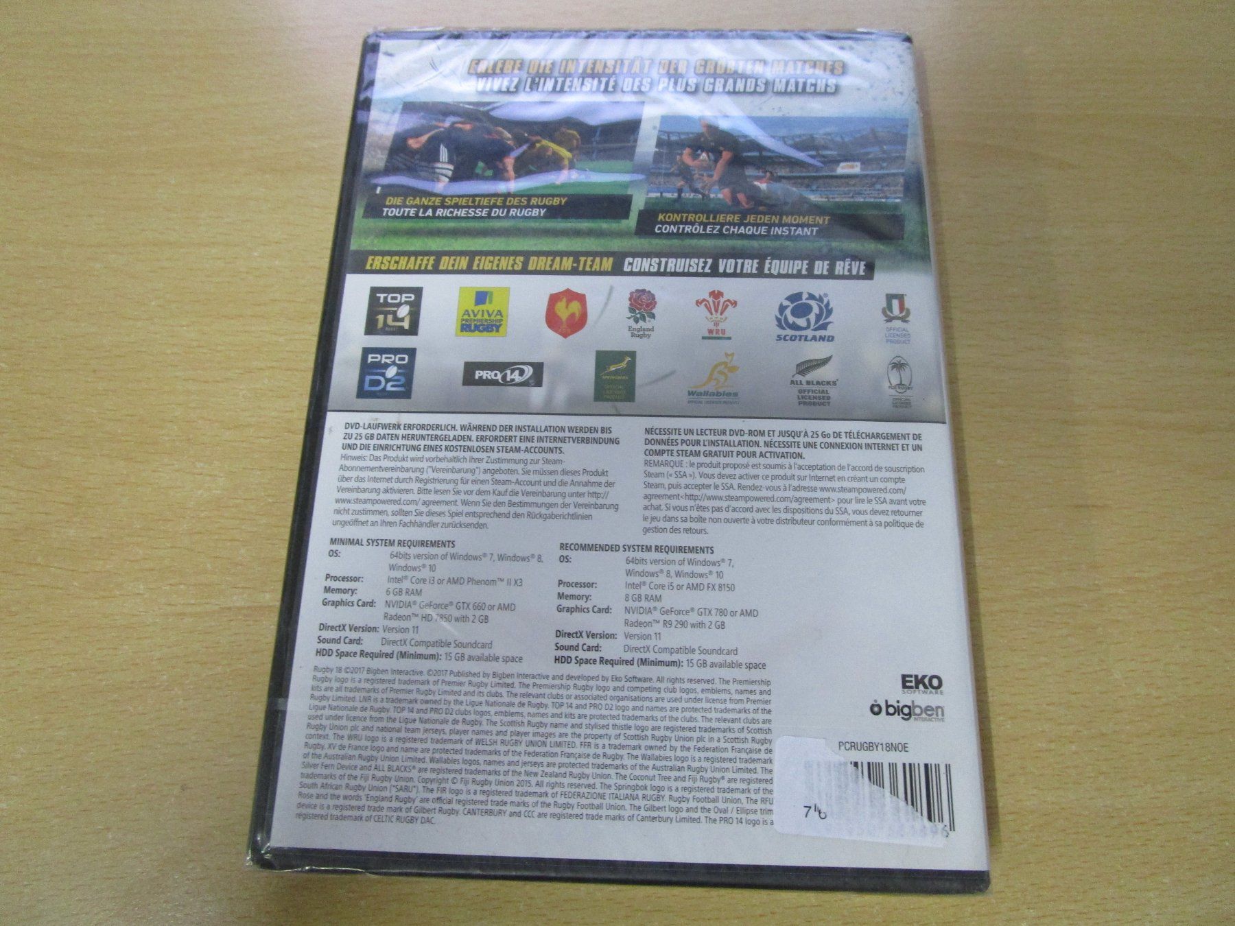 Giochi: Rugby 18 PC Neuware – Nuovo e nell'imballaggio originale da Goldau venduto da agestuffer 1