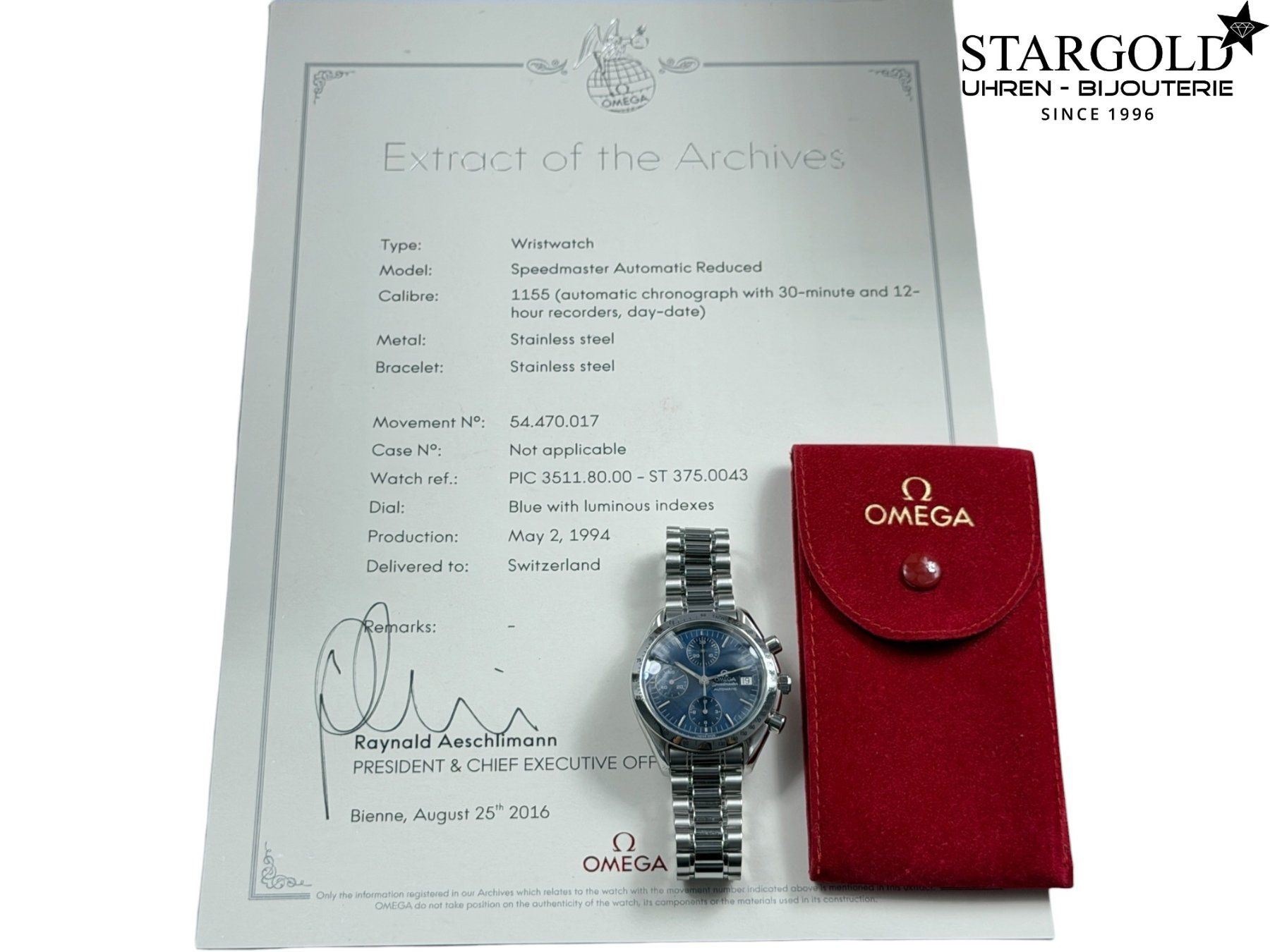 Omega Orologi: Omega Speedmaster Automatic Reduced - 3511.80.00 – Usato da Zürich venduto da Stargold-Uhren 8