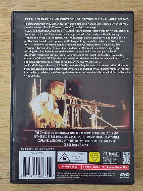 Tutti i DVDs: Bob Dylan 1966-1978: After The Crash – Usato da Birmensdorf ZH venduto da crabalocker67 1