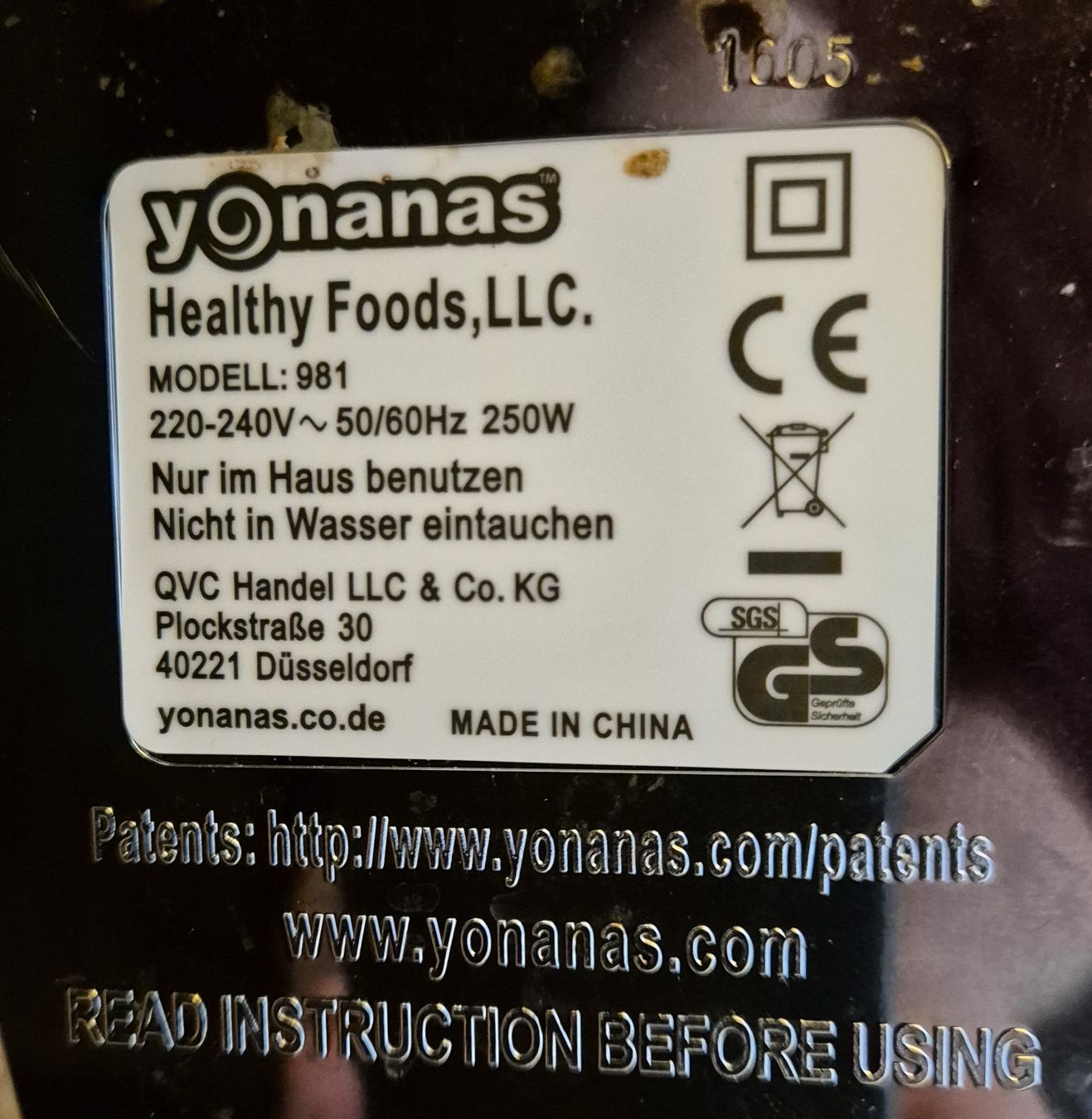 Elettrodomestici da cucina: Yonanas Eismaschine für Fruchteis - Softeis – Usato da Lumbrein venduto da gianandris 4