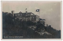 Baden, Schartenfels, Stempel Schlossrestaurant, gel. 1925