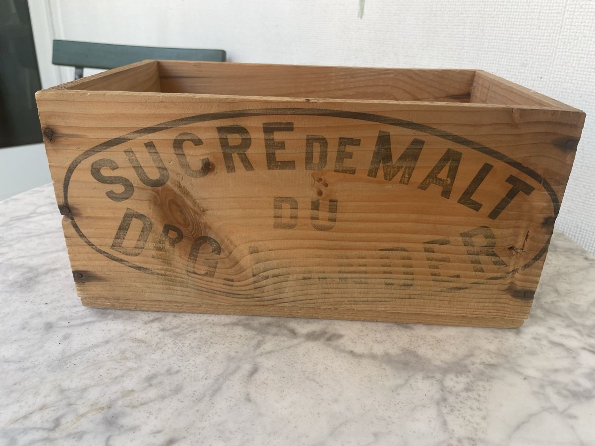 Casse di trasporto: Vintage Holzkiste Wander Malzzucker – Usato da Basel venduto da Gundeli-25 1