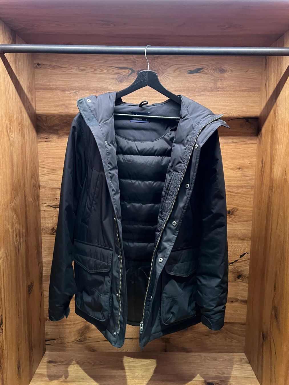 Fred Perry Giacche: Fred Perry Winterjacke Parka Schwarz Grösse S – Usato da Appenzell venduto da saersch 4