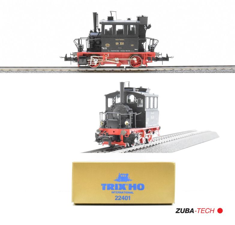 TRIX HO Steam Locomotive GLASS BOX Deutsche Reichsbahn BR 98-3 DC