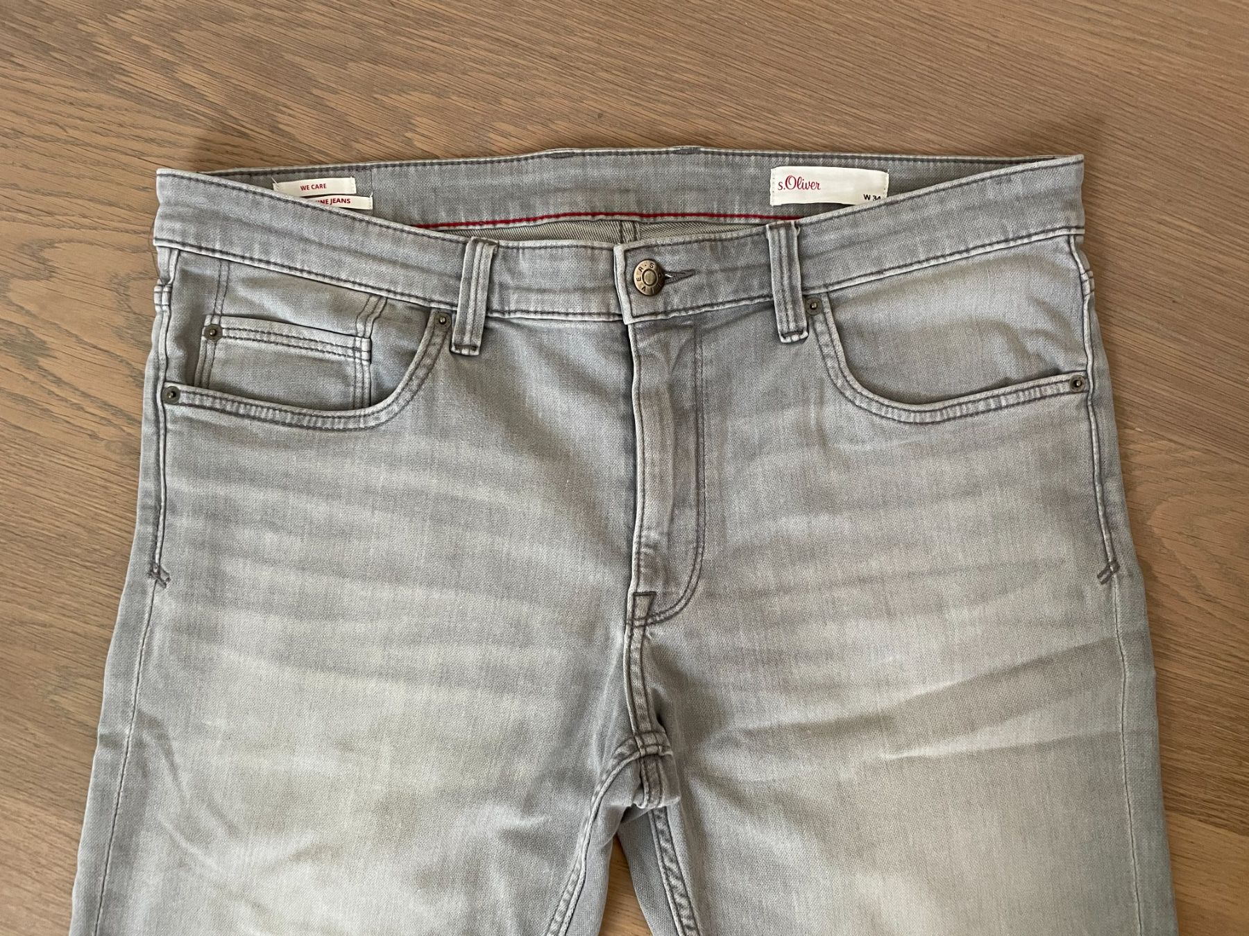S.Oliver Jeans: S.Oliver Herren Jeans Shorts, grau, Gr. 34 – Gebraucht aus Rüschlikon von user999 1