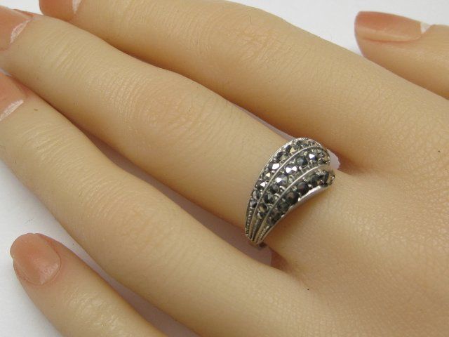 Anelli: Vintage Ring Silber 835 Markasiten Gr. 57 – Usato da Ermatingen venduto da Decovin 5