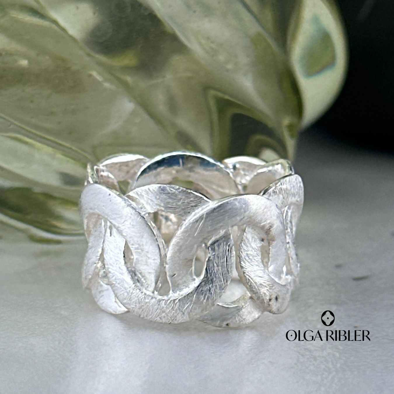 Olga Ribler Ringe: Silber Ring 925 ice mattiert Grösse 56 – Neu (gemäss Beschreibung) aus Luzern von Schmuckoutlet