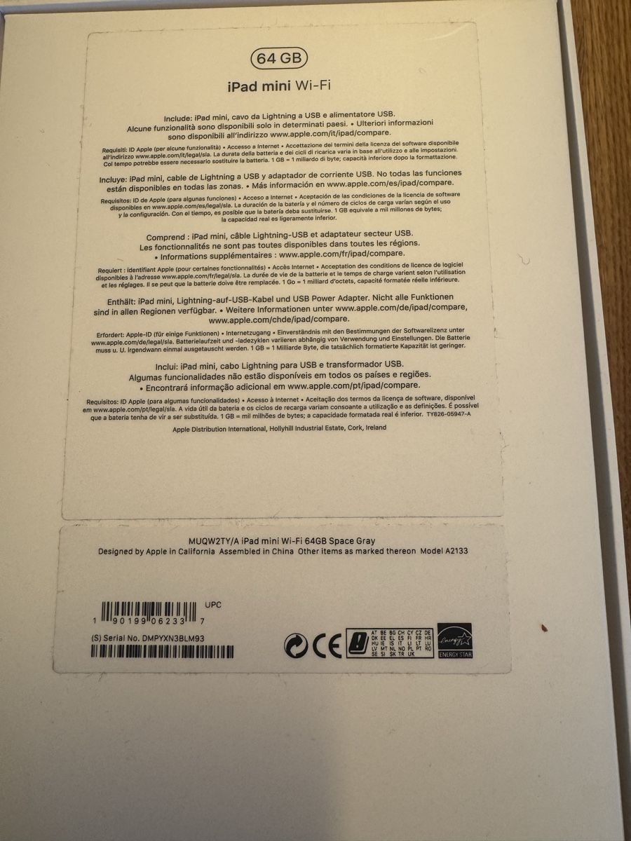 Apple Tablet PC: Apple iPad mini Wi-Fi 64GB Space Grey – Usato da Kappel SO venduto da Musikant79 3