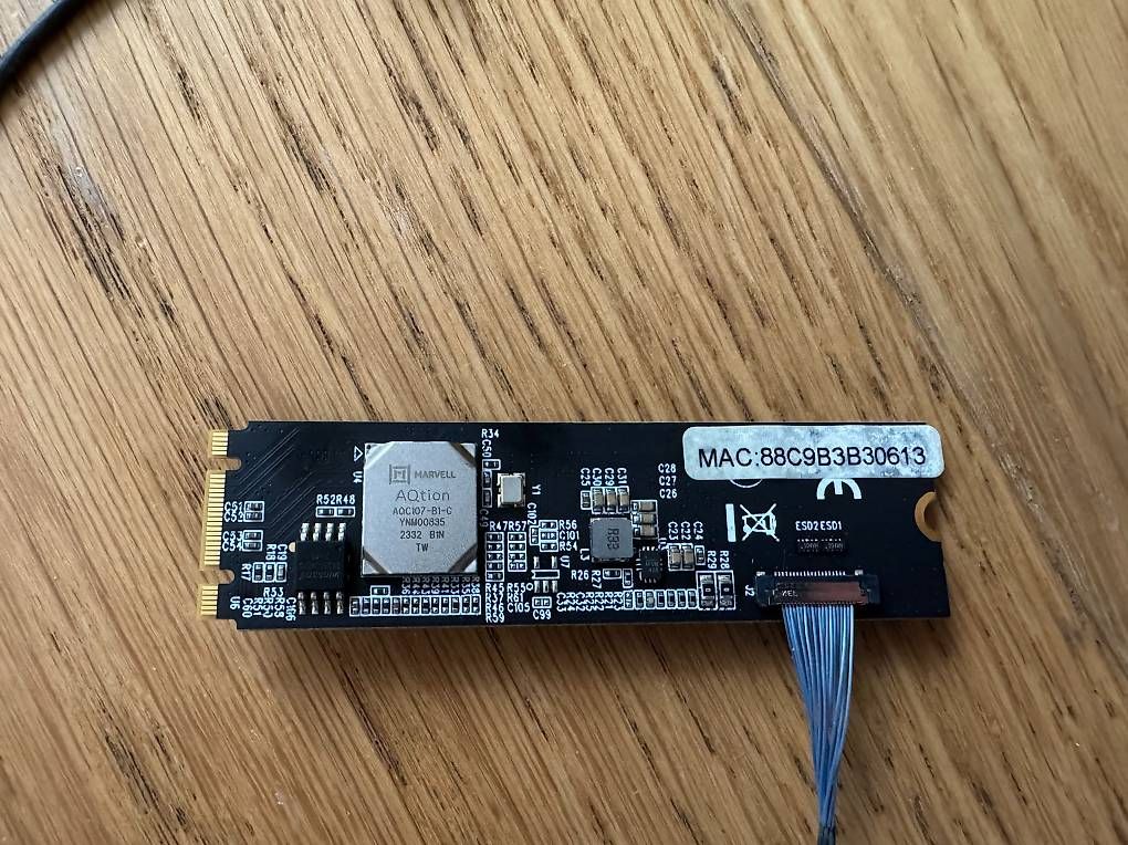 Unità & Adattatore: AQC107 10Gbps/10Gbe M.2 B+M Network Card NIC – Usato da Horgen venduto da peterp 1