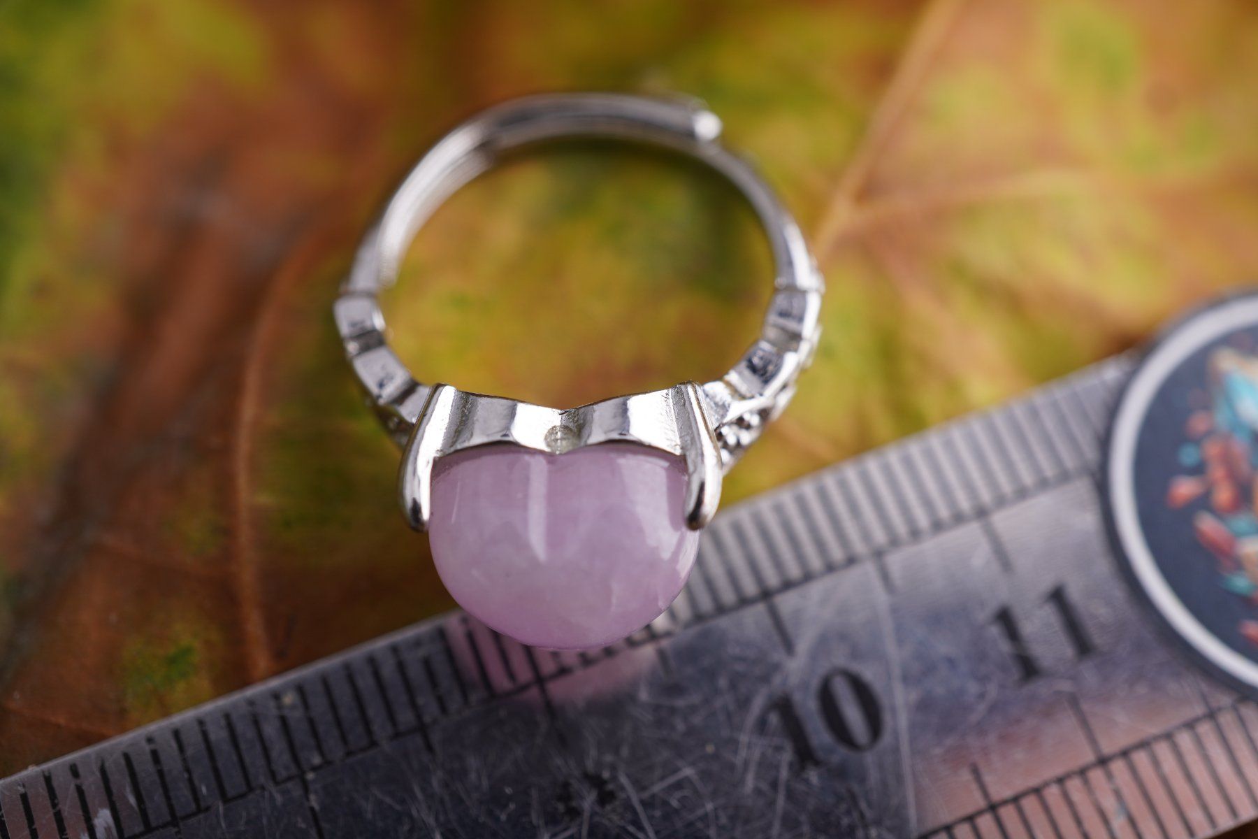 Minerali & Pietre curative: Kunzit  Herz   ring Grösse  Variabel     (Räumung!) – Nuovo e nell'imballaggio originale da Eschenbach SG venduto da topstone 3