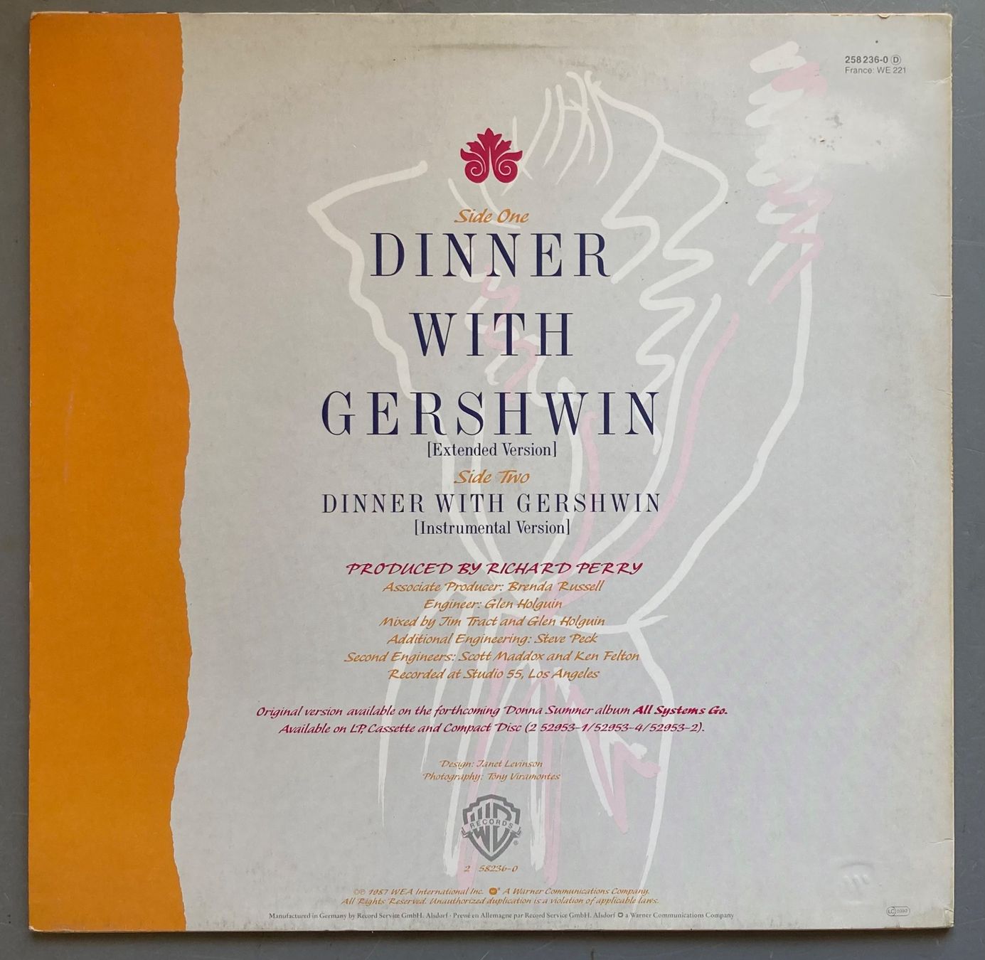 Schallplatten: DONNA SUMMER - DINNER WITH GERSHWIN – Gebraucht aus Poliez-Pittet von Newtown-Records 1