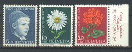 1963, Pro Juventute, Papier ohne Leuchtstoff **