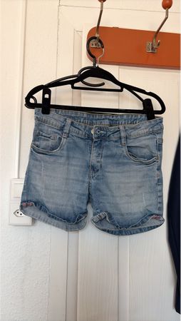Denim Shorts Damen Grösse S Used Look
