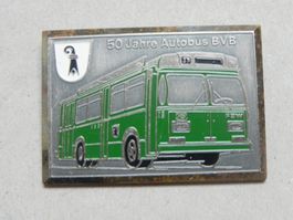 Medaille FBW Autobus Bus von Stadt Basel ca. von Jahr 1980