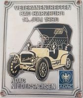 Plakette VETERANENTREFFEN BAD HARZBURG 14.JULI 1990 ADAC