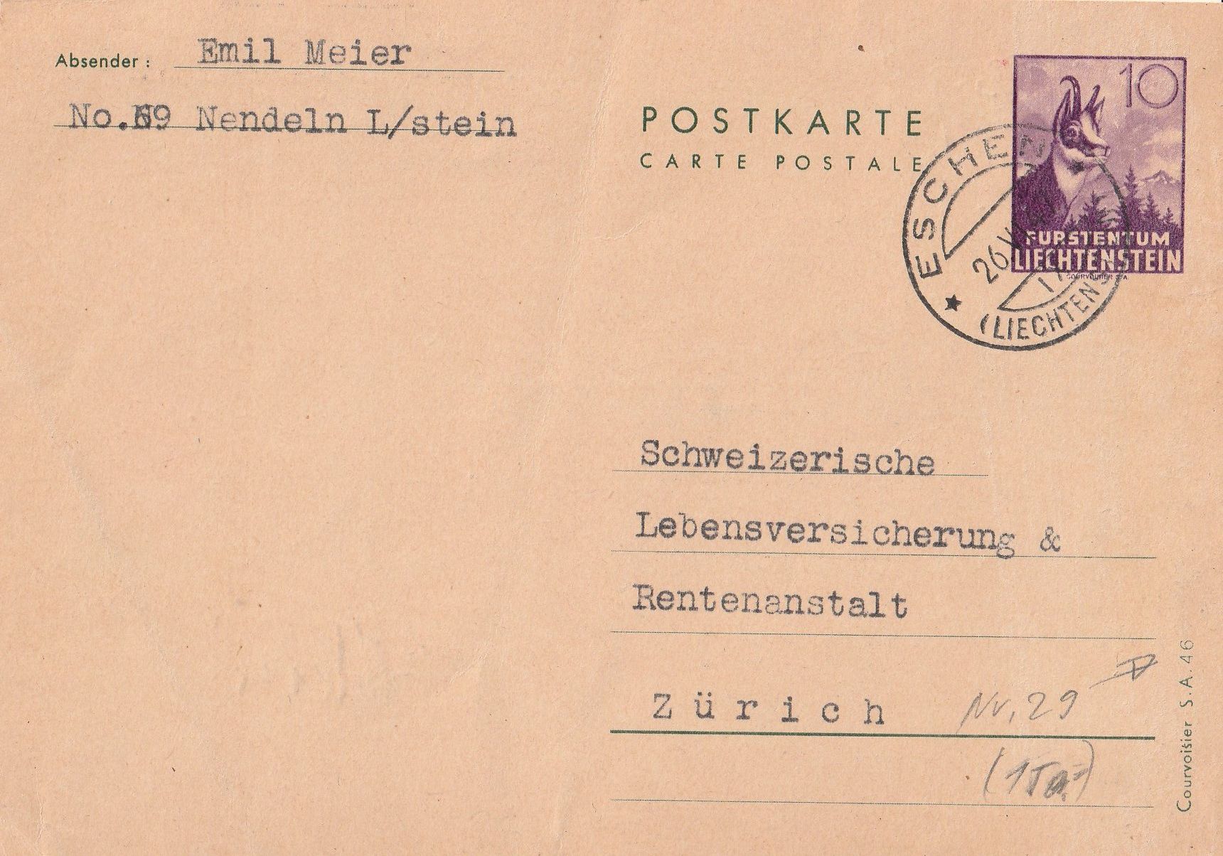 Tous les timbres: FL 4 x 10 Rp. GS-Pk – D'occasion à Rorschacherberg par fratovi2 1