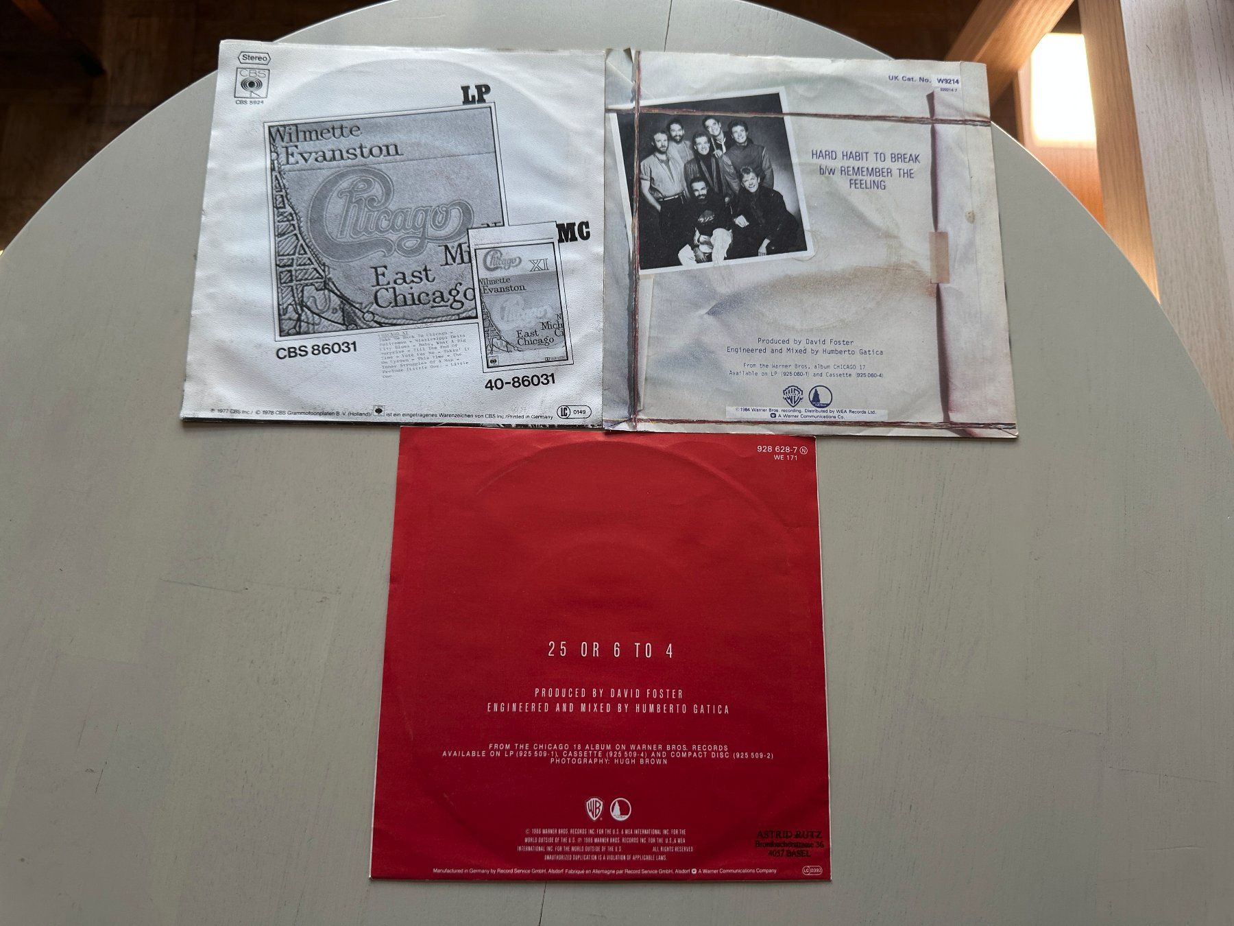Schallplatten: CHICAGO tolle rare Singles Kult 70's differnd Top – Gebraucht aus Basel von Partridge 1