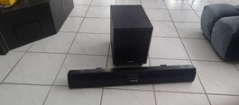 Teufel Cinebar 52 THX/400W Subwoofer/neuer Verst.&Bluetooth