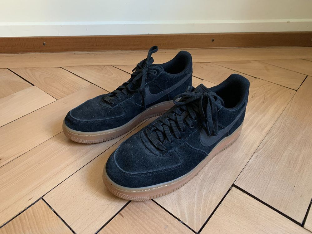 Nike air force 1 wildleder outlet schwarz