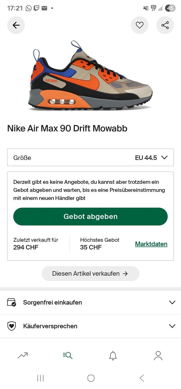 Nike Scarpe da uomo: Nike Air Max 90 DRIFT G: 44,5 – Nuovo (secondo la descrizione) da Wauwil venduto da DeLaxx_ 4
