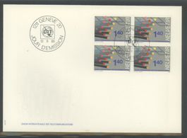 1988, FDC, UIT (D XI) Ergänzungswert, Viererblock