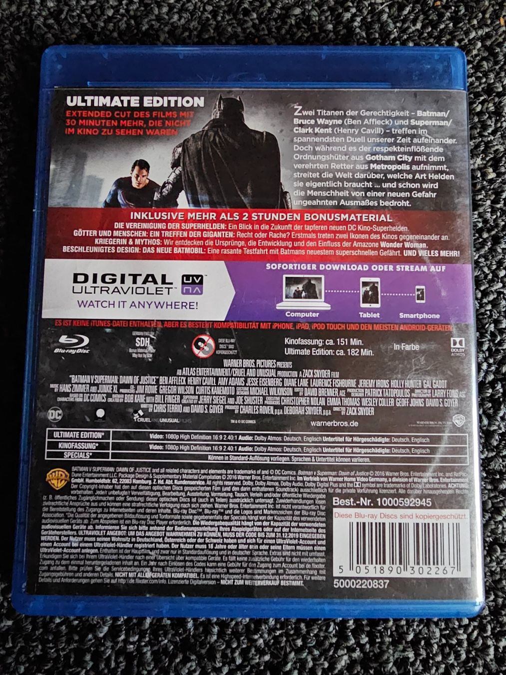 Tutti i DVDs: BATMAN V SUPERMAN DAWN OF JUSTICE – Usato da Ruswil venduto da jan_bxl5 1