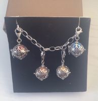 ORIGINAL ENGELSRUFER ARMBAND MIT 4 ANHÄNGER ( 925 SILBER )