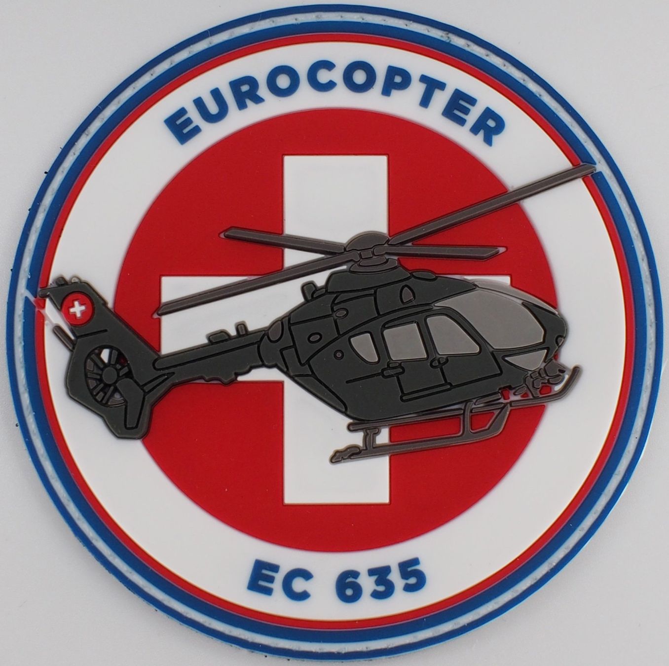 Schweizer Armee Placchette & Badge: Eurocopter EC 635 AIR FORCE SWISS mit Klett. – Nuovo e nell'imballaggio originale da Emmenbrücke venduto da F.ingl-1947