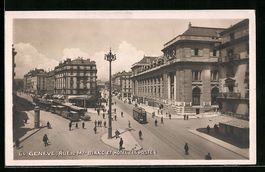 Geneve, Rue du Mt. Blanc et Hotel des Po