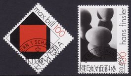 Satz SBK-Nr. 1294-1295 (Konkrete Kunst 2008) ET-gestempelt