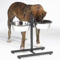 Doppelnapfständer Hundenäpfe Futterbar 2x 2000ml