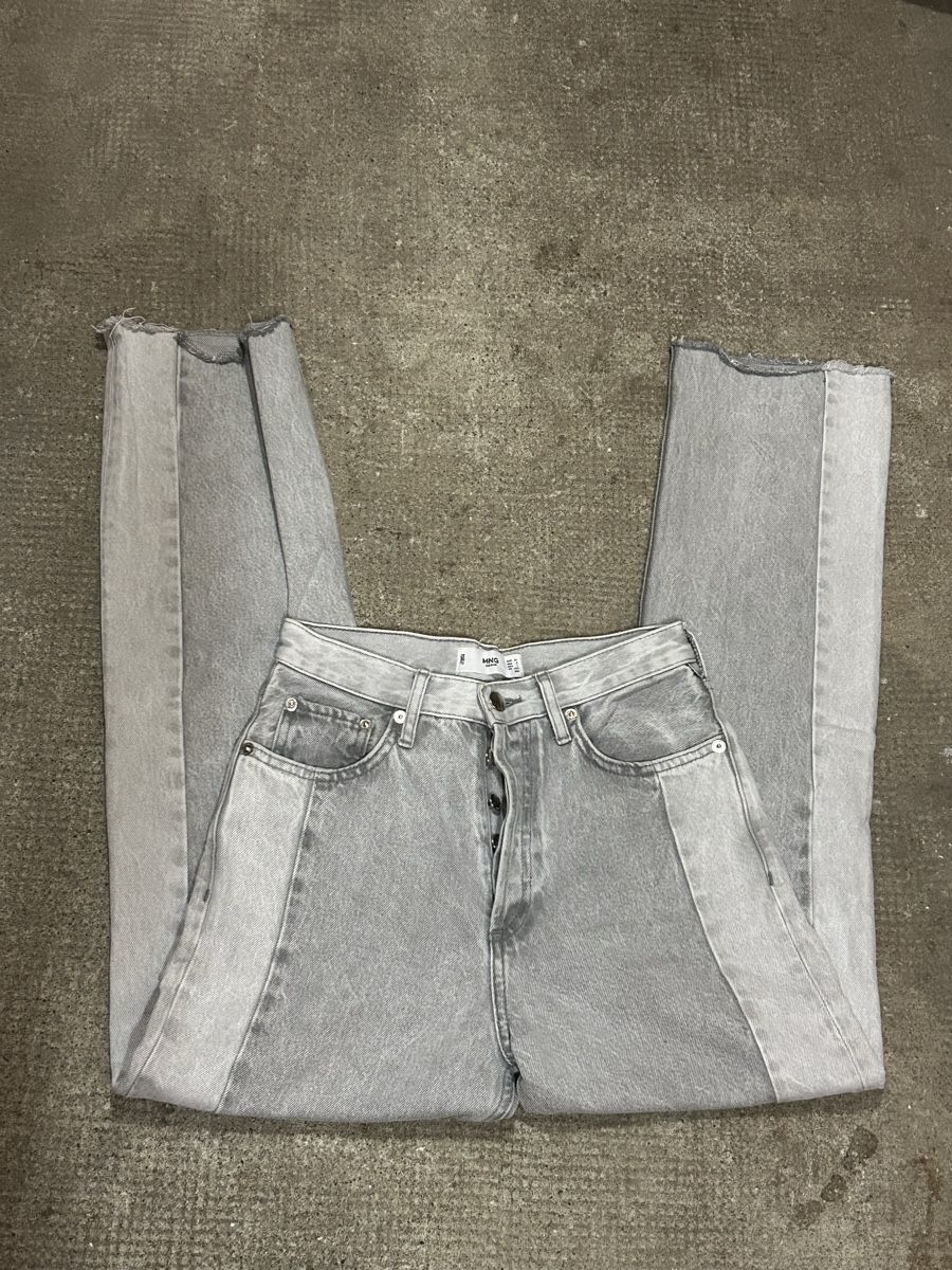 Mango Jeans: MNG Jean patchwork gris – Gebraucht aus Grand-Lancy von eli_x5k9