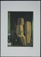 RENÉ MAGRITTE LITHOGRAPHIE  HANDNUMMERIERT DRUCKSIGNIERT