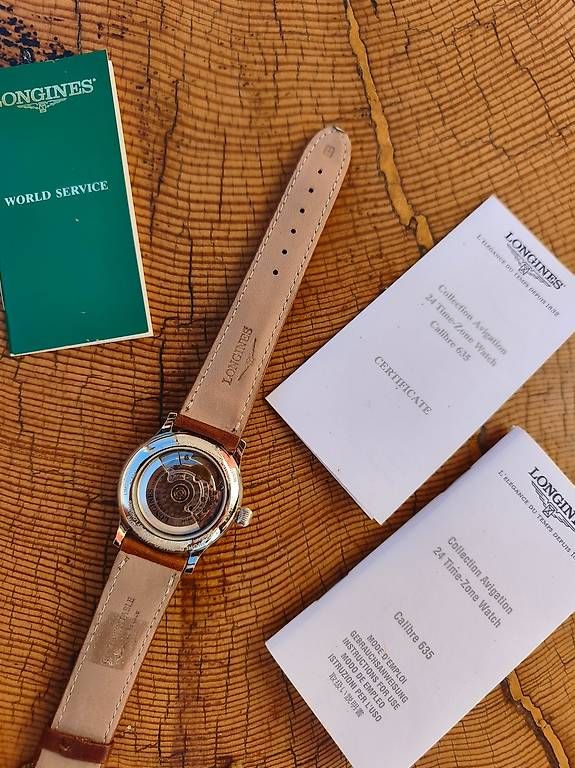 Orologi: Limit. ungetragene Longines World Timer Avigation Swissair  – Nuovo e nell'imballaggio originale da Disentis/Mustér venduto da Tattl1977 4