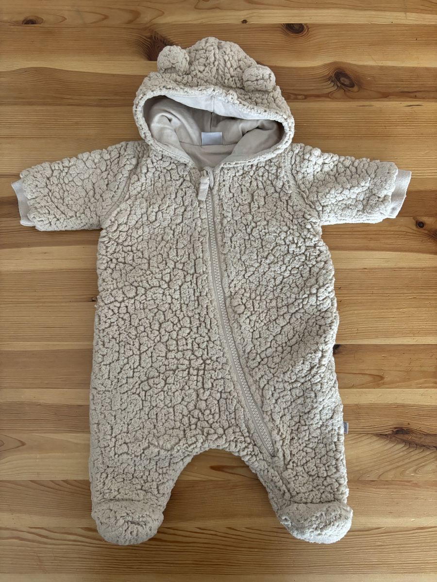 Pagliaccetti: 1x Jumpsuit-Bär, Smile, Gr. 56, hellbraun – Usato da Prêles venduto da 21rena