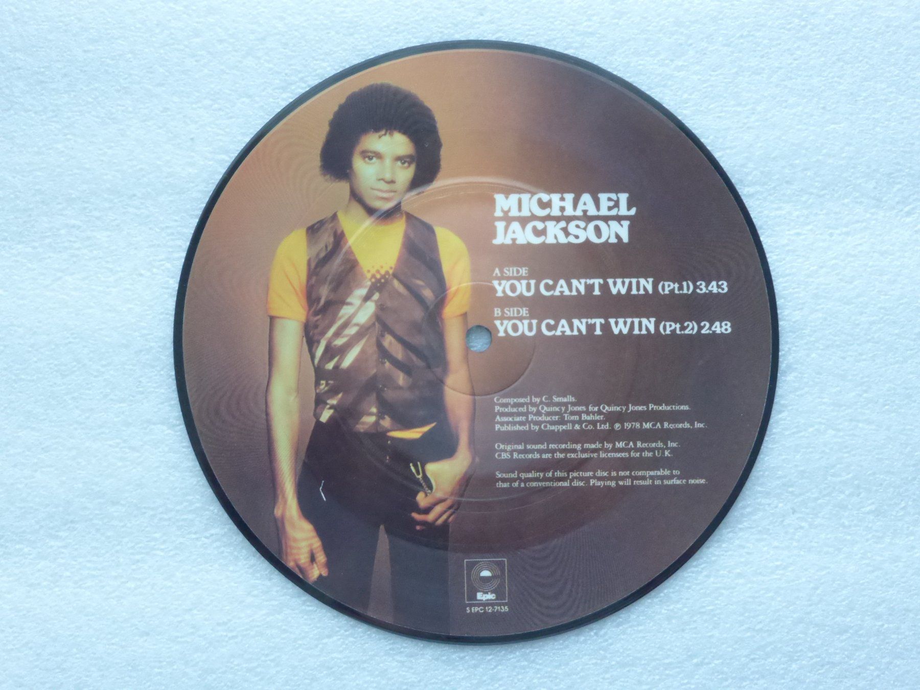 Vinyles: Vinyl Single  MICHAEL JACKSON  (Bildplatte) – D'occasion à Küssnacht am Rigi par Mondkinder 1