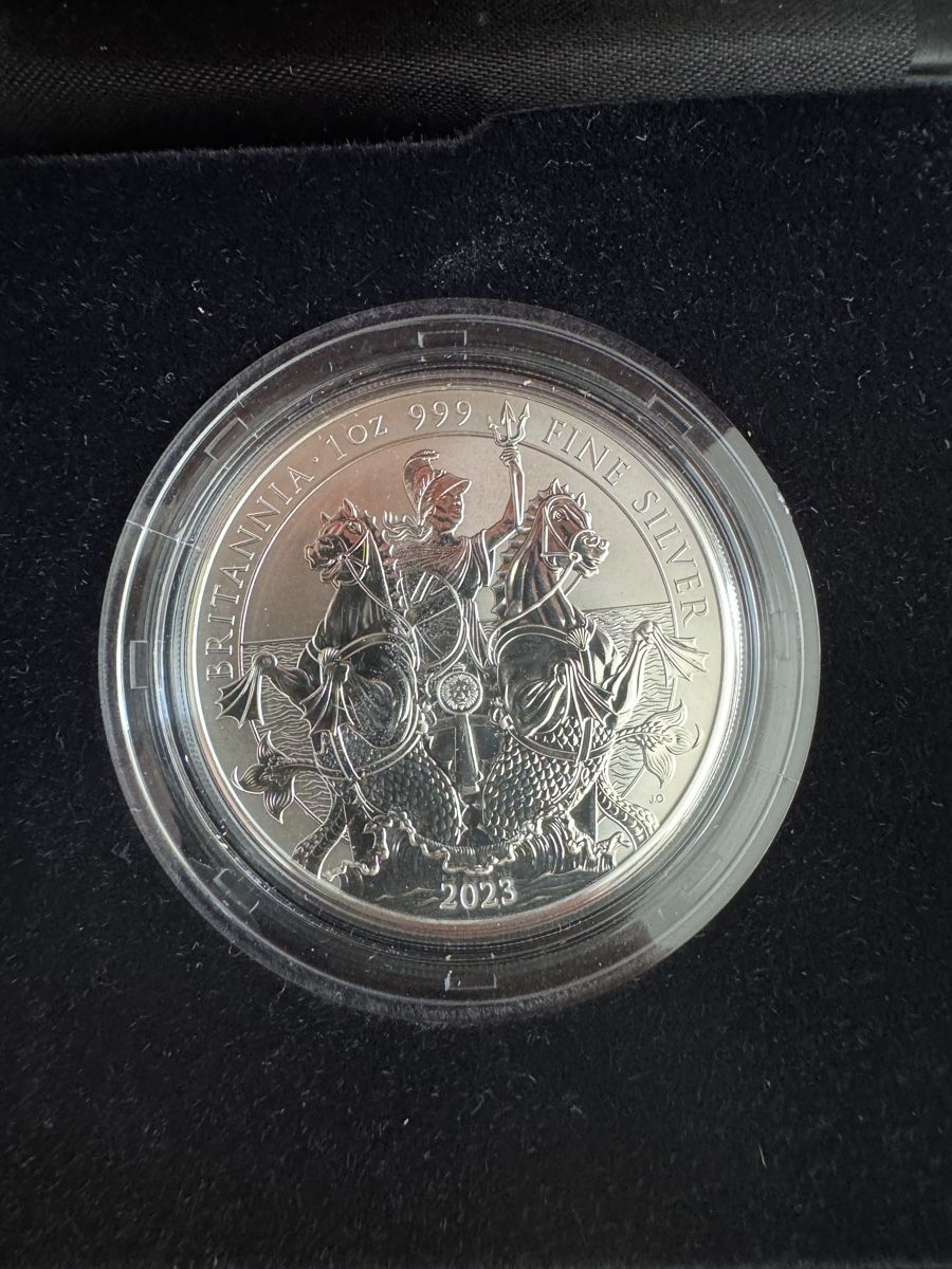 Toutes les monnaies: 2023 Britannia Silver Reverse Proof 2 Coin Set – Neuf (Voir description) à Founex par egz_58qz 3