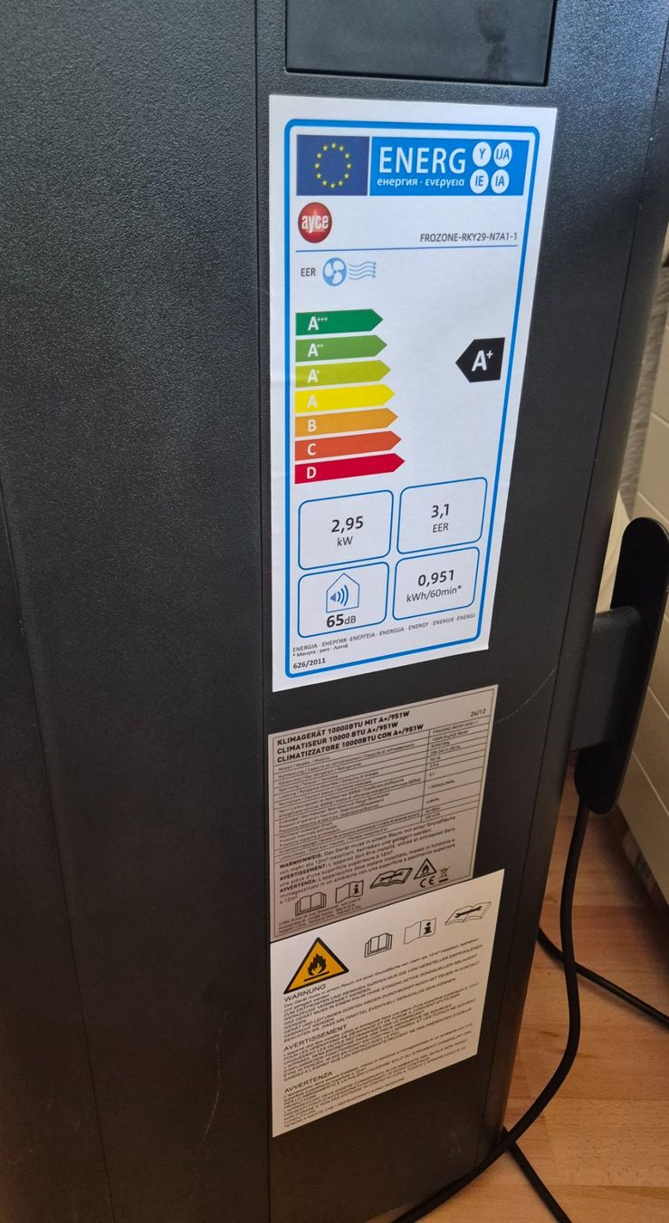 Klimageräte: Klimagerät ayce 10000BTU A+/951W – Gebraucht aus Münchenstein von and_bd2m 1