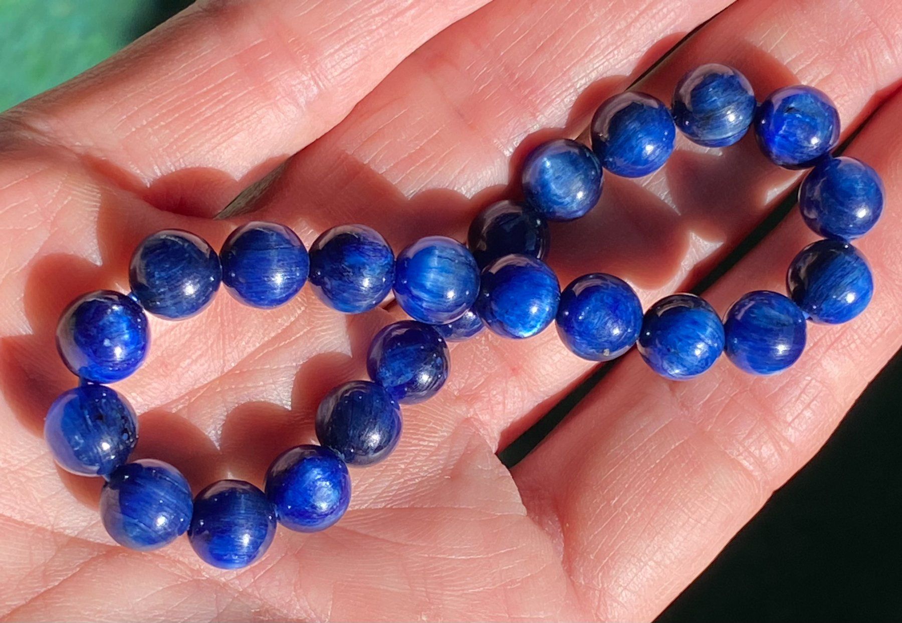 Bracciali & Braccialetti: Armband mit echten Kyanit/Katzenaugen – Nuovo e nell'imballaggio originale da Matten b. Interlaken venduto da kero71 3