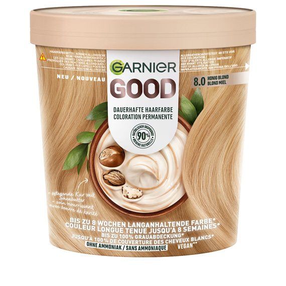 Tinte: Garnier GOOD Dauerhafte Haarfarbe - Honigblond-2 Packungen – Nuovo e nell'imballaggio originale da St. Gallen venduto da YQR
