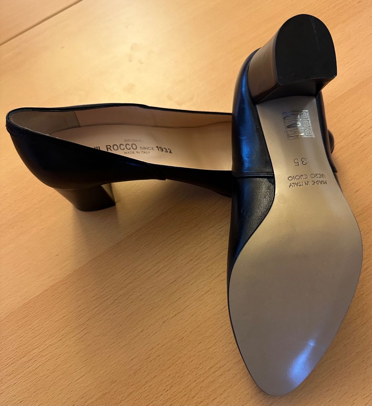 Scarpe da donna: moderner Damenschuh, Lederpumps schwarz, Grösse 35 – Nuovo (secondo la descrizione) da Wallbach venduto da logologo01 2