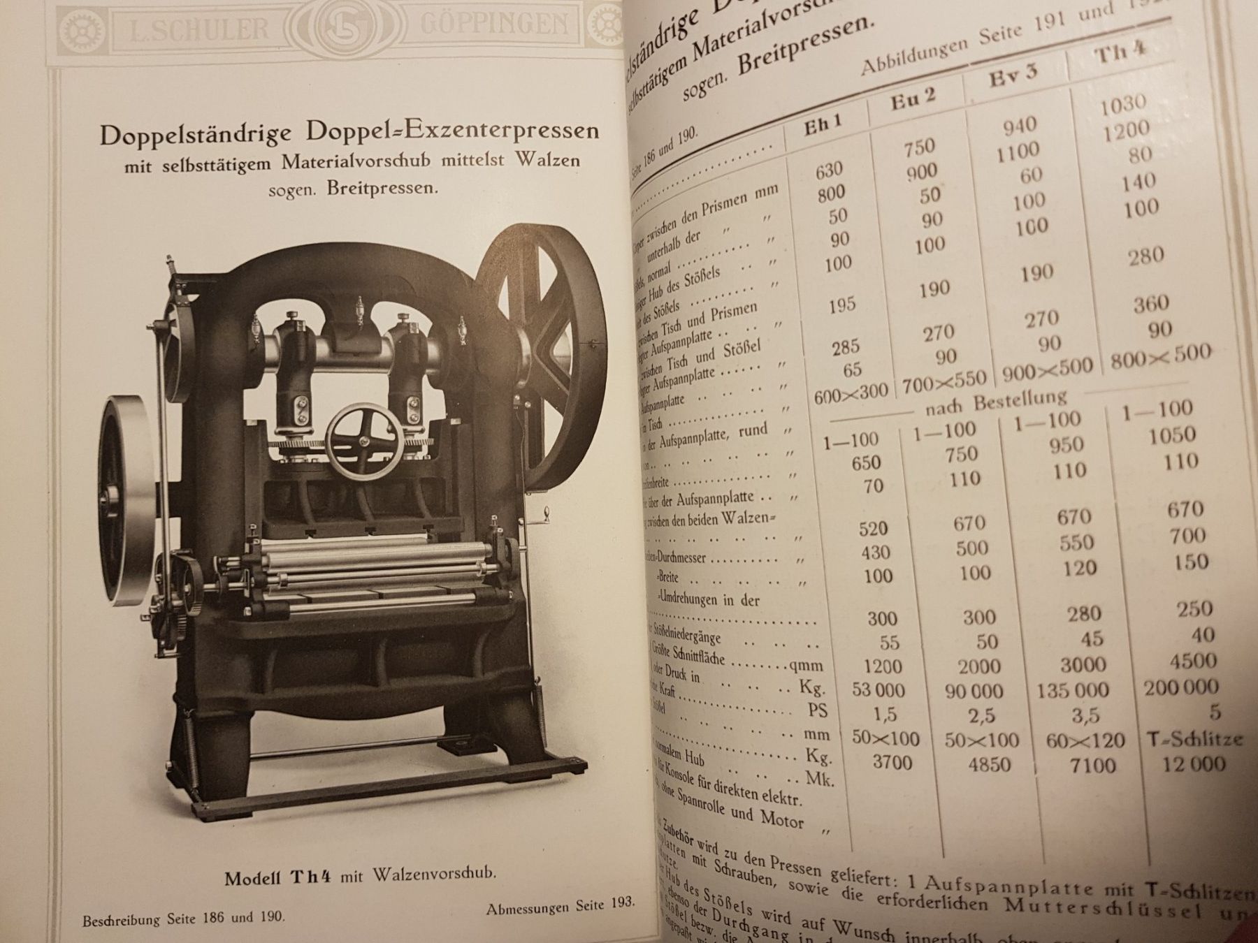 Libri: Katalog Exzenterpressen L. Schuler 1917 – Usato da Lausanne venduto da LasloH 2