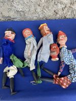 Marionetten Konvolut mit Teufel und Figuren, gebraucht