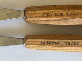 2er Set Pfeil Schnitzeisen SWISS MADE (1S/20 & 2/35)