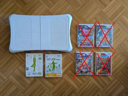 2 jeux wii fit + balance board