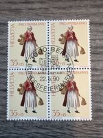 Schweiz Marke Pro Patria 1990, Block mit Sonderstempel
