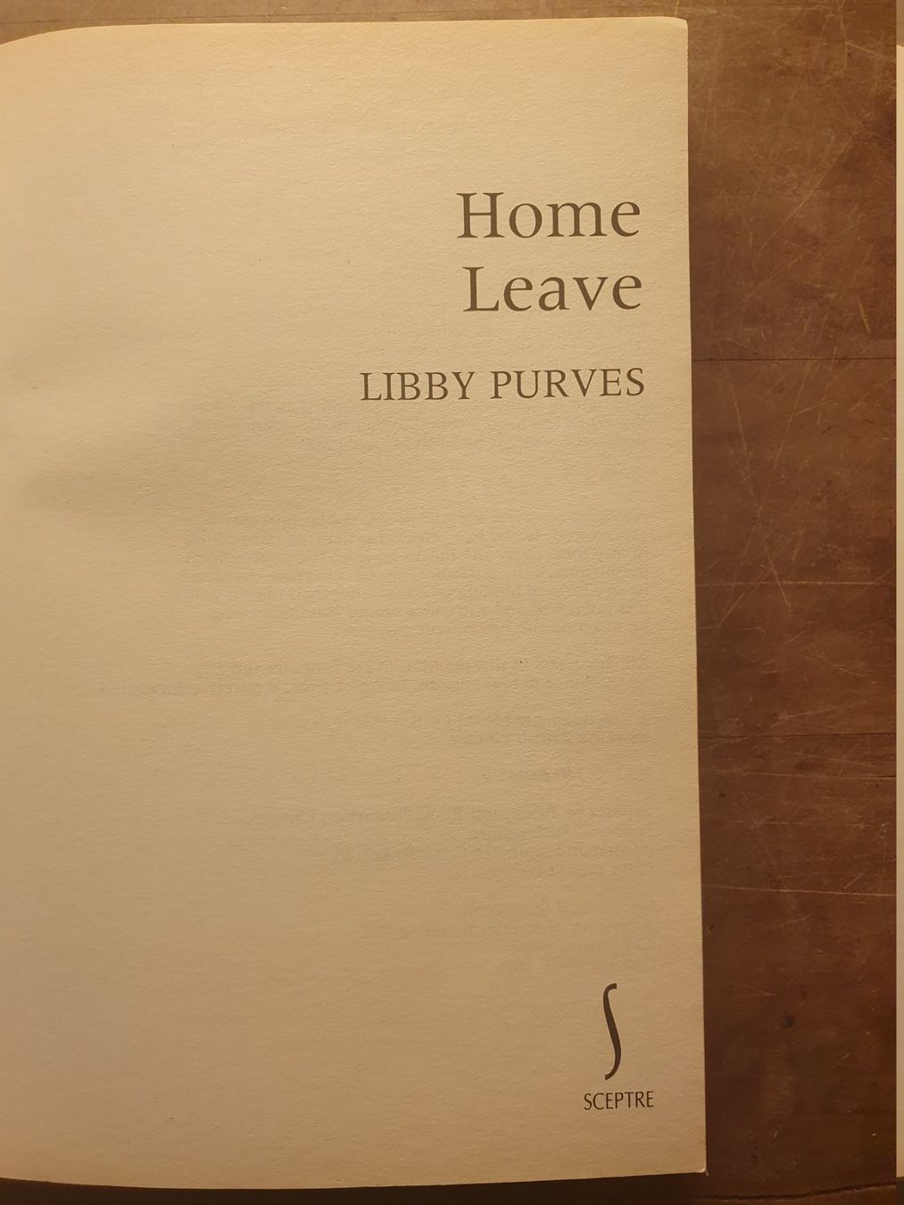 Libri: Home Leave - Libby Purves – Usato da Zürich venduto da loosebone 3